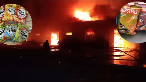 Три дрони влучили у склад виробника снеків на Дніпропетровщині