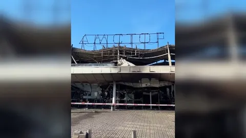 Російський дрон зруйнував ТЦ «Амстор» у Запоріжжі: пожежа на 10 тисячах квадратних метрів