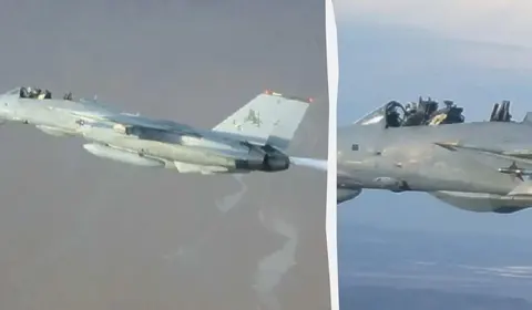 Пасажир випадково катапультувався з F-14, пілот посадив літак без кабіни