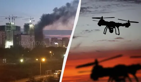 Понад 600 дронів летіли на Москву: є пожежі та влучання
