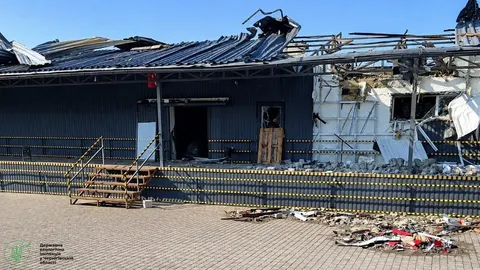 Пожежа у Прилуках після удару БпЛА завдала довкіллю збитків на 433 тисячі гривень
