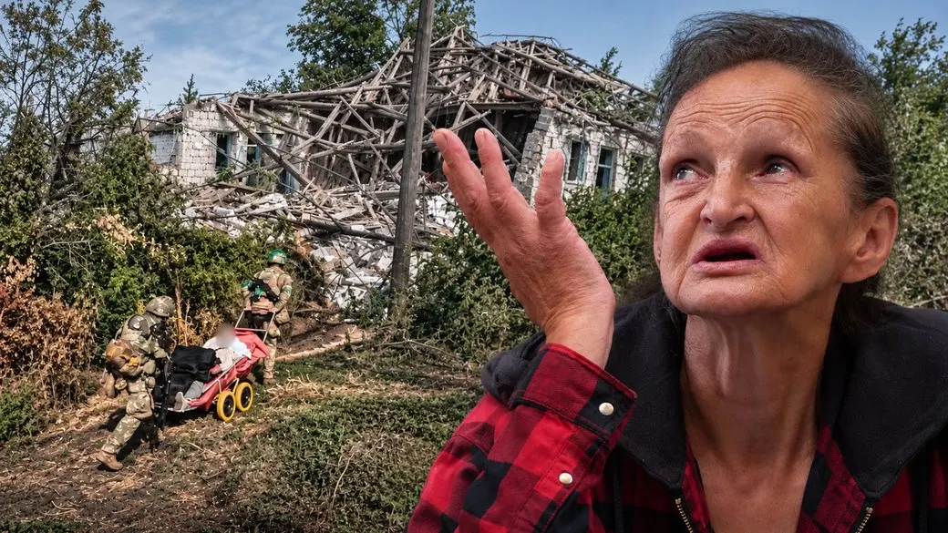 «Білий Янгол» вивіз останню жительку Богодарівки, яка місяць жила сама під обстрілами