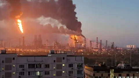 Атака дронів на Московський НПЗ у Капотні: три осередки займання