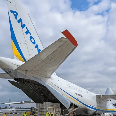 Дрон біля українського Ан-124 у Лейпцигу: слідчі встановили двох підозрюваних