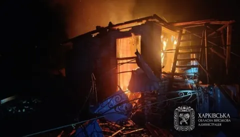 Удар БПЛА по селищу на Харківщині: троє постраждалих