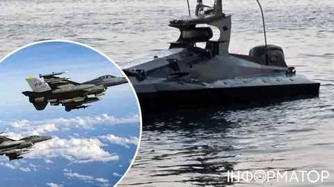 Румунські F-16 знищили російський морський дрон біля Neptun Deep