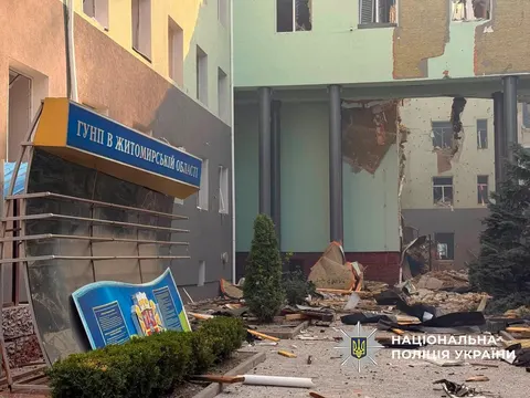 Удар дронів по поліції в Житомирі: двоє загиблих, 10 поранених
