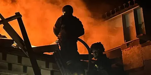 Удар дронів по залізничному об'єкту на Вінниччині: пожежу ліквідовано