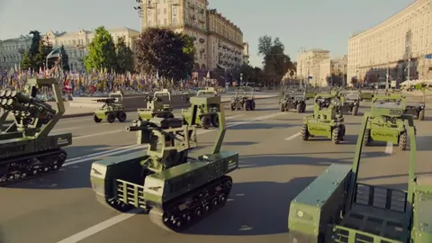 Дрони й роботи замість танків: що показали на параді до Дня Незалежності