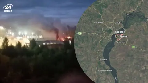 БпЛА атакували авіабазу «Енгельс-2» у Саратовській області