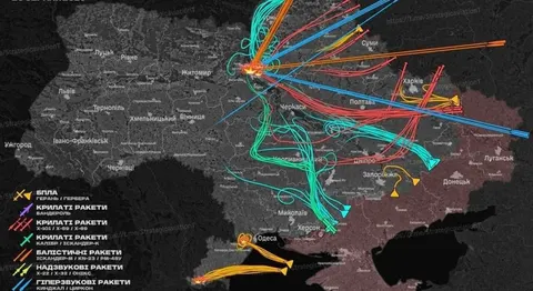 Росія вночі атакувала Україну ракетами та 168 дронами: сили ППО збили 145 БпЛА