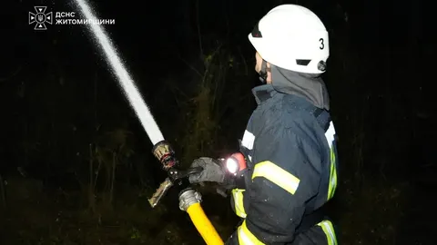 Атака дронів на Житомирщині: на підприємстві горіли вантажівки